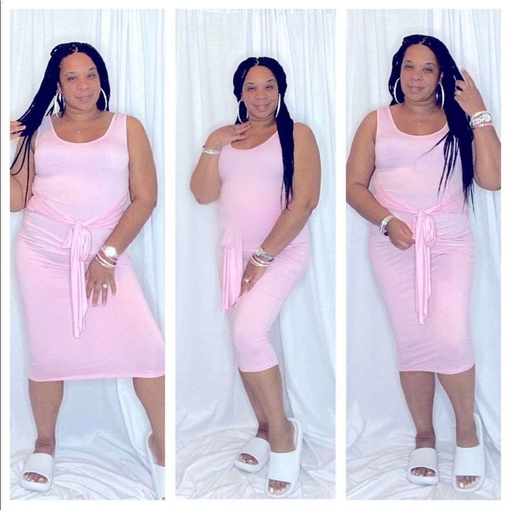 Lexi’s Light Pink Plus Size Bodycon Dress